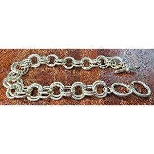 Kendra Scott Double Linked Chain Bracelet Brass/ Vintage Gold Color 7.5"L